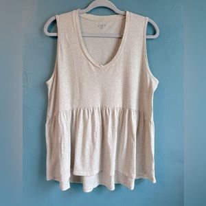 LOFT Peplum Style Tank Top